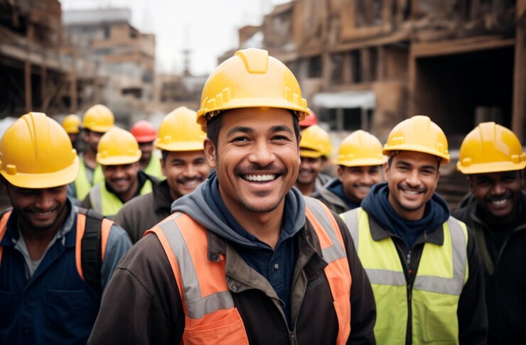 group-happy-construction-workers-looking-camera-construction-site-ai-generative_136875-6756